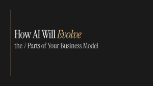 AI is reshaping the 7 parts of a consulting business model: value proposition, revenue, go to market, delivery, habits, resources, and cost structure